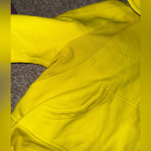 Women’s Lululemon Scuba Funnel Half-Zip Sonic Yellow Size Size M/L - Picture 12 of 16